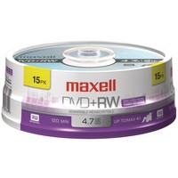 Maxell 634046 4.7gb Dvd+rw (15-ct Spindle) Maxell 634046 4.7gb Dvd+rw (15-ct Spindle)