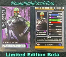 Injustice Arcade LE Beta Card 78 BN Martian Manhunter ? Ultra Rare Out of Print