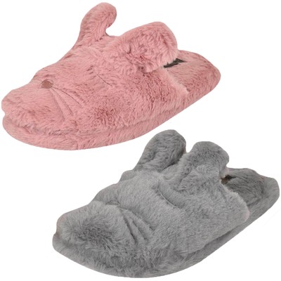 fluffy mule slippers