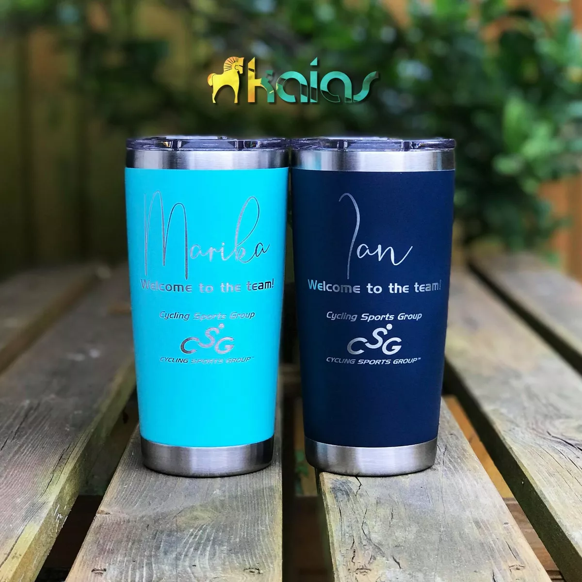 Personalized 20oz Steel Tumbler - Custom Coffee Mug - Thermos Cup