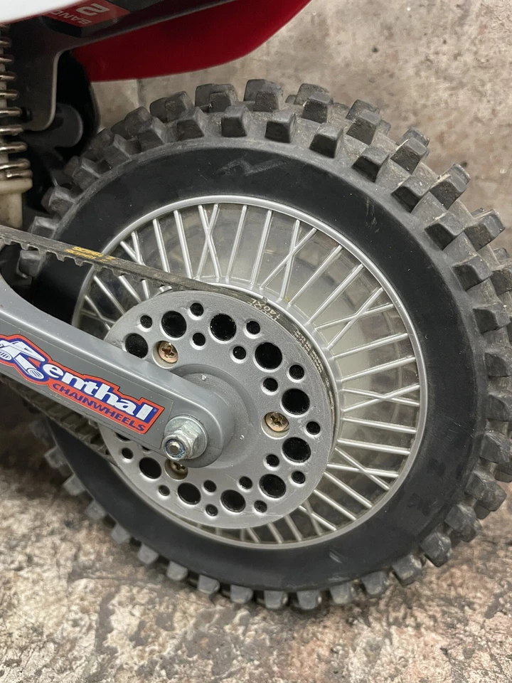 Vintage Radio Shack RC Dirt Bike Ricky Carmichael Honda CR250R motorcycle Band 2 - Image 4 of 4