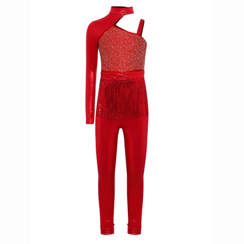 Kids Girls Leotard Full Length Rompers Ballerina Unitard Rumba Jumpsuit Latin - Picture 21 of 54