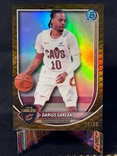 2025-26 Bowman Chrome Basketball Darius Garland #d/50 Reptilian Refractor BCV-5