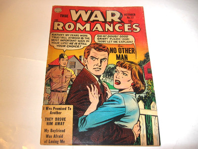 True War Romances #20 1955 Golden Age -pre-code!