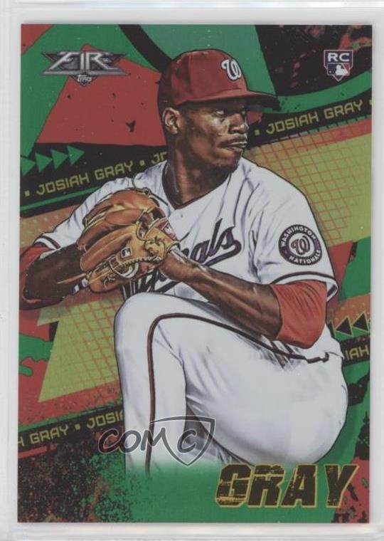 2022 Topps Fire Green 198/199 Josiah Gray #167 Rookie RC 4z8