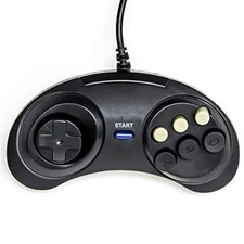 Classic Controller 6-BUTTON Gamepad For Sega Genesis By Mars Devices