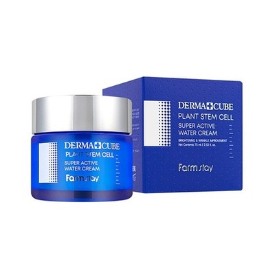 Farmstay Derma Cube Plant Stem Cell Super Active Water Cream 75ml (2.53oz)