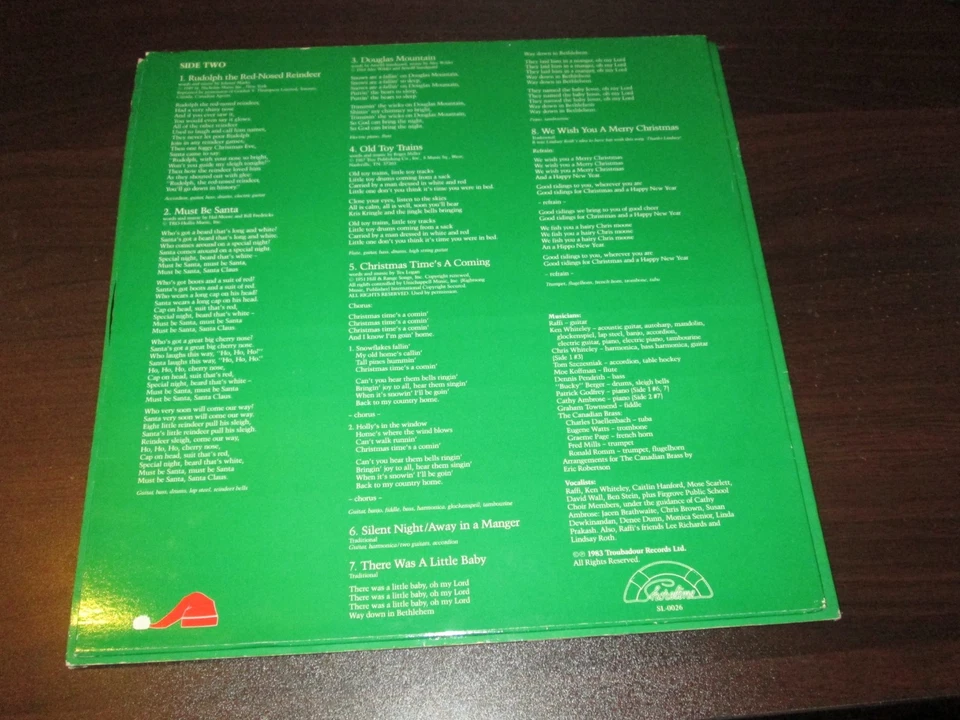 RAFFI Raffi’s Christmas Album SHORELINE LP W/ INNER SLEEVE Holiday Vinyl VG+ - Image 4 of 4