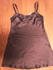 New Victoria's Secret Angels Silky Smooth Dark Grey Babydoll Nighty Extra Small