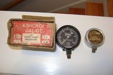 Two Vintage Gauge One Federal Burner Corp. Boston Bridgeport One Misc