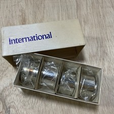 International Silver Company Silverplate Napkin Bands 2 Sets of 4 sold together