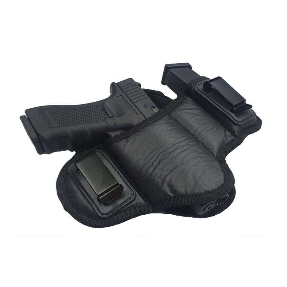 Tactical Pancake IWB Gun Holster with 9mm Magazine Pouch Pistol Concealed Carry