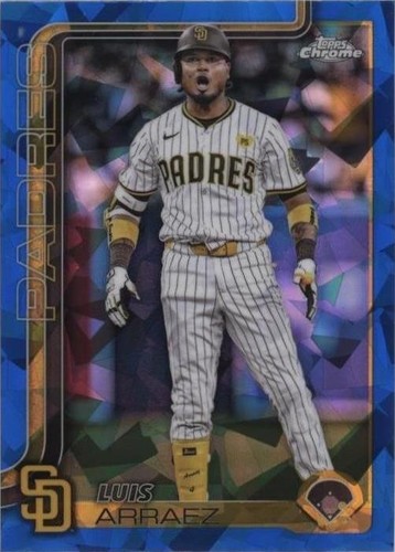 2025 Topps Holiday - Luis Arraez #H151 Light Blue Glitter Padres