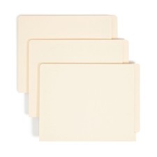 Smead Shelf-Master End Tab File Folders, 100 Count, Manila, Reinforced Straight-