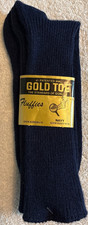 NWT GOLD TOE VINTAGE FLUFFIES NAVY PAIR OF SOCKS