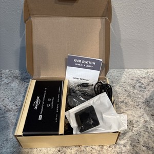 8K DisplayPort KVM Switch 2x2 Dual Monitor USB 3.0 DP 1.4 DEMAXBOOK