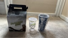 Burger King Star Wars Mandalorian Grogu Kids Meal Box w/ 2 Plastic Cups