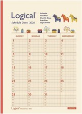  2026 Edition Planner Nakabayashi Logical Diary 2026 Monthly Notebook Type A /