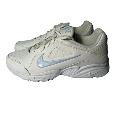 Nike View III Sneakers Womens 10 White Blue Walking Running Rolling Rail Shoes