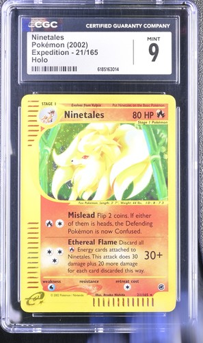 Ninetales graded CGC 9 for sale on eBay