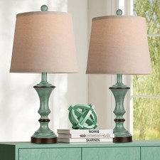 Table Lamps Set of 2 Nightstand Lamp for Bedroom Vintage Rustic Table Lamps f...