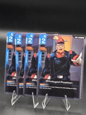 Privileged Position Gundam TCG GD03-102 x4 Common Steel Requiem playset