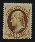 CKStamps: US Stamps Collection Scott#187 10c Jefferson Unused NG