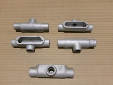 New Lot of 5 Appleton 1/2'' Type T Form 35 Conduit Body Unilet 6 AK