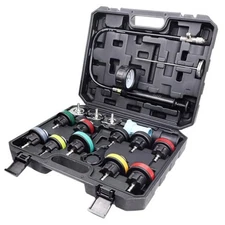 18 Pcs Universal Radiator Pressure Tester Kit,Coolant Pressure Tester kit with 