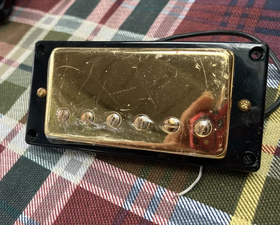 Pastilla Gold Hagstrom HJ-50B Jazz Archtop Humbucker Bridge de una guitarra HJ-500 Foto 2 de 3