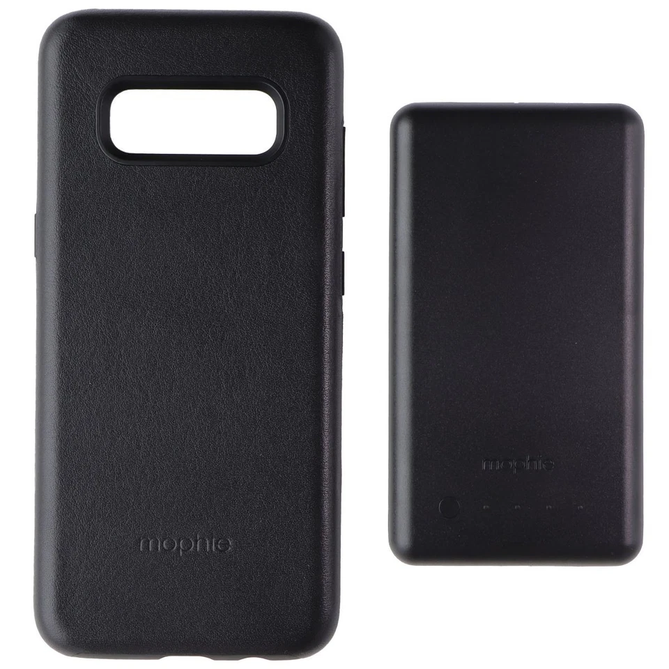 Mophie Leather Charge Force Case & Qi PowerStation mini for Galaxy S8 - Black - Image 2 of 3