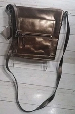 Giani Bernini Genuine Leather Shoulder Bag, Purse Bronze Model: 6601bz. W/Tags