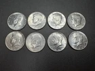 New ListingLot of 8 - 40% Silver Kennedy Half Dollar 1966 Collectable Coins