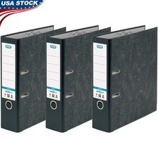Durable A4 Lever Arch File Box of 3 Strong Mechanism Holds Up to 560 Sheets New