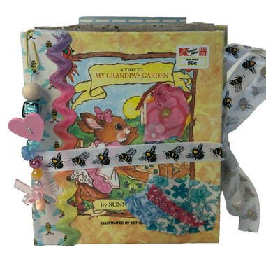Junk Journal OOAK  Scrapbooking Writing Etc. Upcycled Book Spring Inner Child
