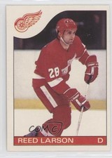 1985-86 O-Pee-Chee Reed Larson #55 0jh2