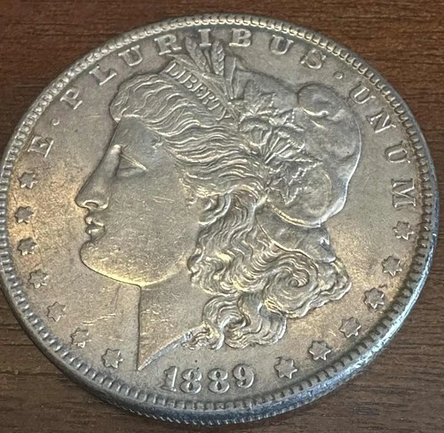 1889 Morgan Silver Dollar XF toned