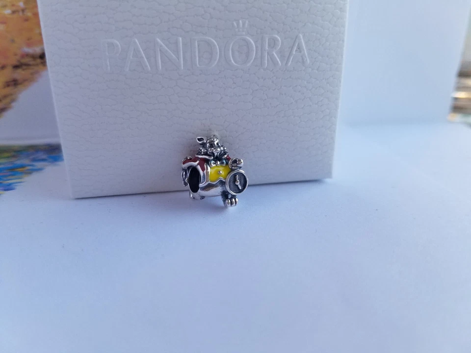 New Pandora Disney White Rabbit Mixed Enamel Authentic  Charm - Image 2 of 4