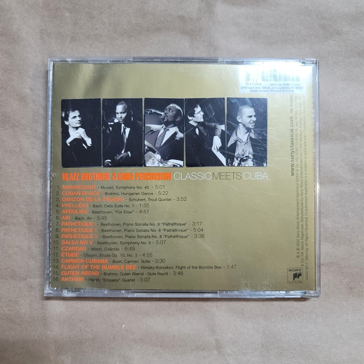 Classic Meets Cuba By Klazz Brothers & Cuba Percussion (CD 2002