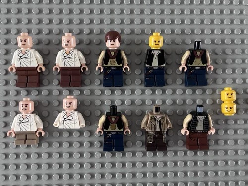LEGO Star Wars - Han Solo Minifigures Lot (Pieces: Torsos, Legs, Heads)
