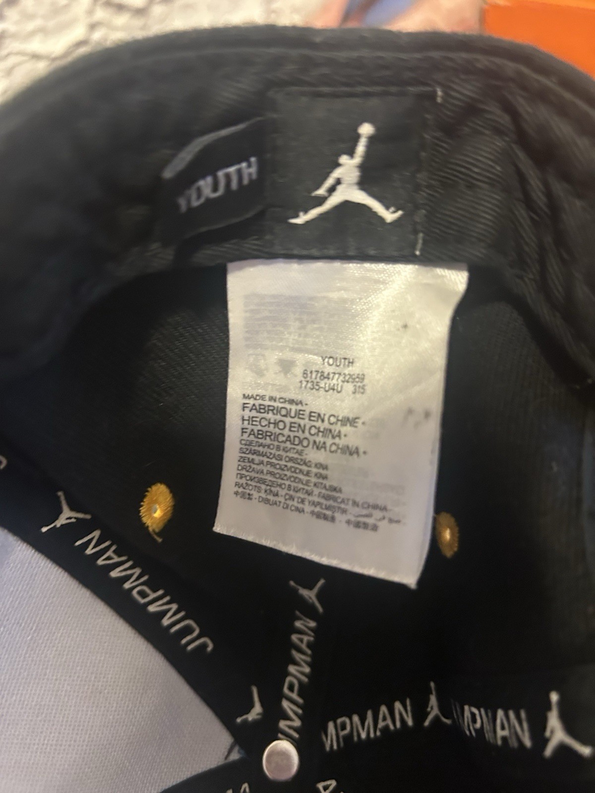 Air Jordan Retro 8 Aqua Snapback Hat Jumpman Rare Hat! Size Youth thumbnail 4