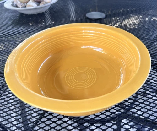 VINTAGE  FIESTA Yellow 8 1/2” NAPPY  BOWL HLC FIESTAWARE