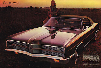 Vintage 1969 2-Page Magazine Ad Ford LTD Looks Like Its Expensive & Acts It Too