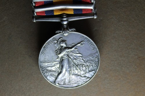 QUEENS SOUTH AFRICA MEDAL PTE H PARKIN VOL COY W RID REGT EMBOSSED BARS #GKR26 - Picture 16 of 19