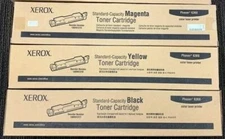 Set 3 Genuine Xerox 106R01215 MAGENTA 106R01216 YELLOW 106R01217 BLACK 6360 