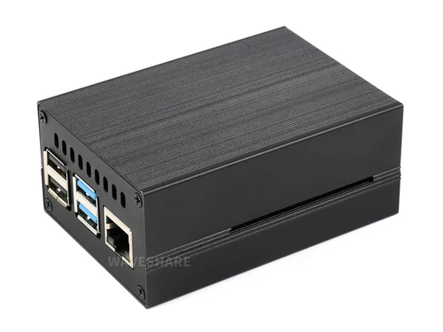 Waveshare Stripe Aluminum Cooling Case for Raspberry Pi 4 Comes with Cooling Fan