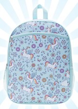 Teal Unicorn Haze Wonder Nation Kids Cute 16" Laptop Backpack