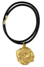 Dogue de Bordeaux, French Mastiff, Bordeauxdog I - Dog necklace, gold-plated pen