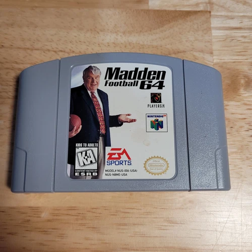 Madden Football 64 N64 Nintendo 64 N64, 1997 - Tested
