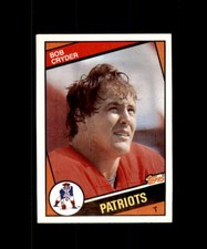 1984 TOPPS FOOTBALL CARD NEW ENGLAND PATRIOTS #135 BOB CRYDER NR.MINT/MINT